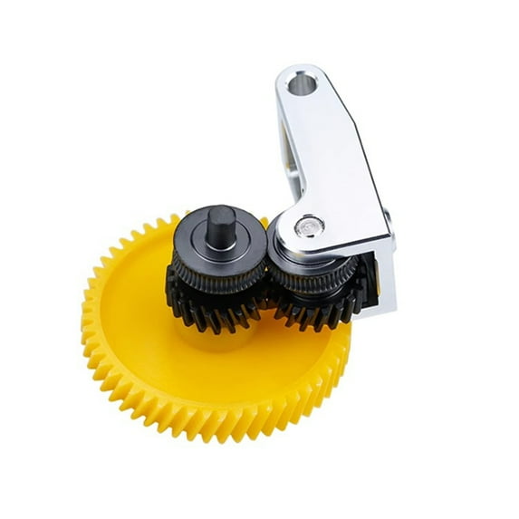 Printing 3D Printer Upgrade DLC Coated Hardened Steel Extruder Gear Replacement Compatible With /P1P 3D Printing Machine POM Gear+ Aluminum Alloy Handle + Oblique Tooth 3D