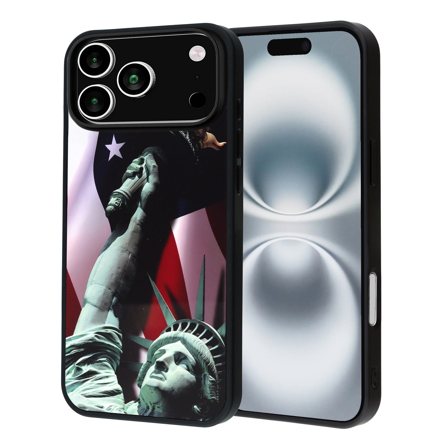Printing Aluminum Plate Case for iPhone 17 Pro - Statue of Liberty