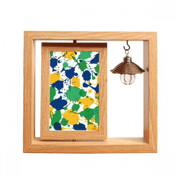 Printing Brazil Cultural Element Wooden Rotating Picture Photo Frame 4x6