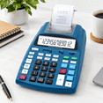 Printing Calculator With Tape Print Out - 10 Key Addinghine Paper Roll ...
