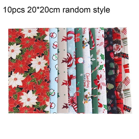 Printing Christmas Kids Cotton Twill Fabric Patchwork Quilting Cute Deer Pattern for DIY Bedding Cloth Sewing Fashion Dress Making Fabrics