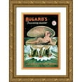 thumbnail image 1 of Printing, Day 13x18 Gold Ornate Wood Framed with Double Matting Museum Art Print Titled - Magicians: Hugards Fascinating Illusion: The Birth of the Sea Nymph, 1 of 4