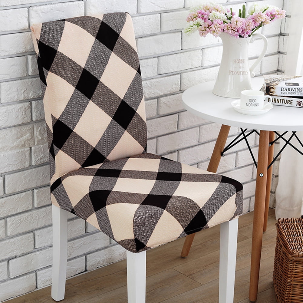 Printing Removable Chair Cover Elastic Slipcover Modern Kitchen Seat