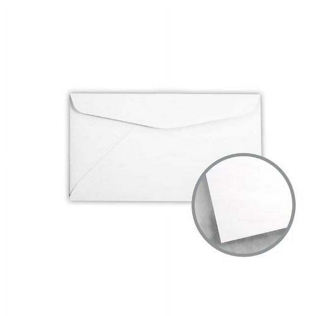 Printmaster White Envelopes No. 6 3/4 Regular (3 5/8 x 6 1/2) 24 lb Writing Wove 500 per Box