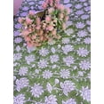 thumbnail image 1 of Printofab Green Hand Block Printed Cotton Fabric By The Yard,Dining Table Cover Farmhouse Party Wedding Home Housewarming Baby Shower, 1 of 4