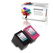Printronic Ink Printer Cartridge, for Officejet 4500 - G510g, Black/Color, 901, 2 Pack
