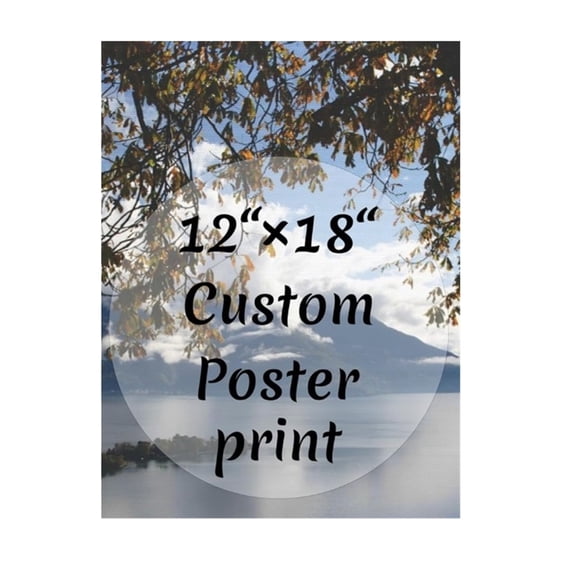 Prints for Living room Bedroom Kitchen Office Hotel Restaurant and Bar 12x18 Inch Custom Poster Personalized Canvas Prints with Your Photos Add Your Customized Photo Logo Image Posters &