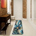 thumbnail image 1 of Prints Ocean Blue Runner Rug Ares Rug Non-Slip Laundry Rug 72×24 inch Soft Washable for Bedroom Bathroom Kitchen Living Room, 1 of 6