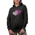 thumbnail image 1 of Prints on Heart Romantic Holiday Perfect Gift, Black Hooded Sweatshirt or Hoodie, 2XL, 1 of 5