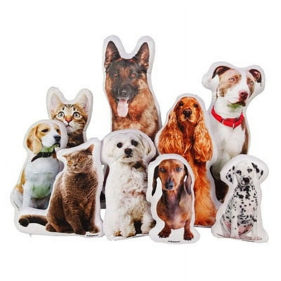 Printtoo 3D Animal Shape Cushion Plush Soft Toy Both Side Customized Photo Pillow Birthday Gift Home Decor-16X16