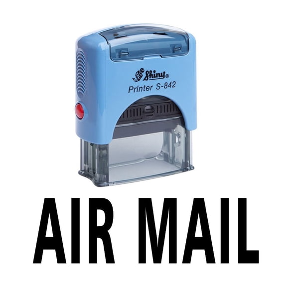Printtoo AIR MAIL Self Inking Rubber Stamp Office Stationery Custom Shiny Stamp