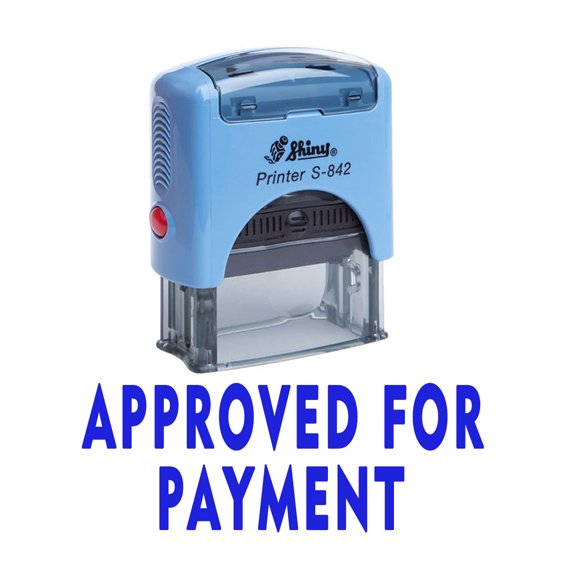Printtoo APPROVED FOR PAYMENT Self Inking Rubber Stamp Office Stationery Shiny Stamp