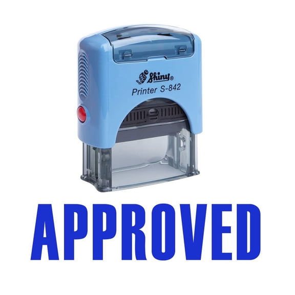 Printtoo APPROVED Self Inking Rubber Stamp Custom Shiny Office Stationery Stamp