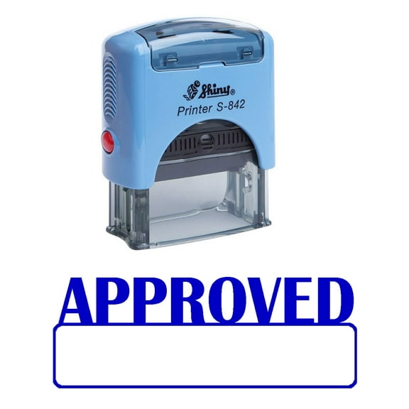 Printtoo APPROVED Self Inking Rubber Stamp Office Stationery Custom Shiny Stamp