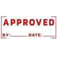 thumbnail image 1 of Printtoo Approved Self Inking Rubber Stamp Pre-Inked Office Stamp- Home Office Business Stationery, 47 x 20 mm Red, 1 of 7