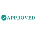 thumbnail image 1 of Printtoo Approved Self Inking Rubber Stamp Pre-Inked Office Stamp- Home Office Business Stationery, Green- 42 x 9 mm, 1 of 7