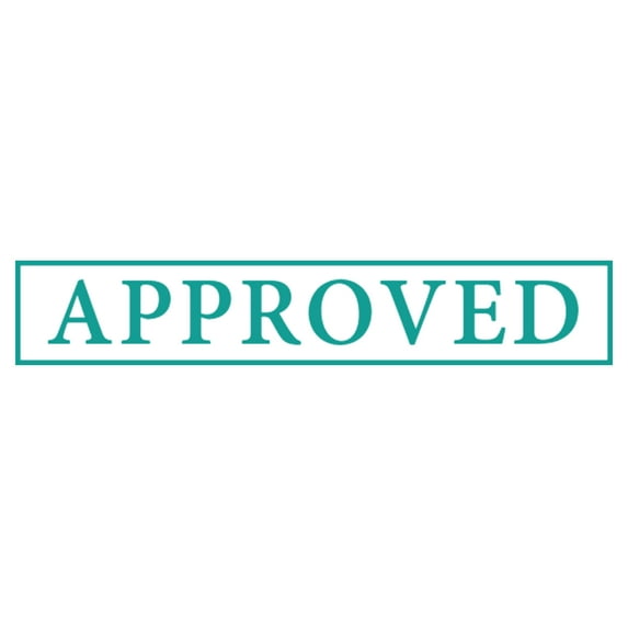 Printtoo Approved Self Inking Rubber Stamp Pre-Inked Office Stamp- Home Office Business Stationery, Green- 42 x 9 mm