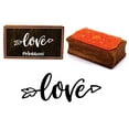 thumbnail image 1 of Printtoo Arrow Love Calligraphy Rectangular Wooden Rubber Stamp Block Scrap-Booking, 1 of 2