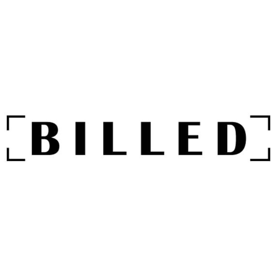 Printtoo Billed Self Inking Rubber Stamp Pre-Inked Office Stamp- Home Office Business Stationery, Black- 42 x 9 mm
