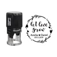 thumbnail image 1 of Printtoo Black Let Love Grow Wedding Favor Roound Personalized&nbsp;Self Inking Wedding Favor Stamp Custom Let Love Grow Rubber&nbsp;Stamper-50 mm Diameter, 1 of 6