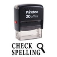 thumbnail image 1 of Printtoo CHECK SPELLING Self Inking Rubber Stamp Office Stationary Custom Stamp-Black, 1 of 2