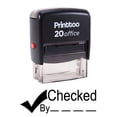 thumbnail image 1 of Printtoo CHECKED BY Self Inking Rubber Stamp Office Stationary Custom Stamp-Black, 1 of 2