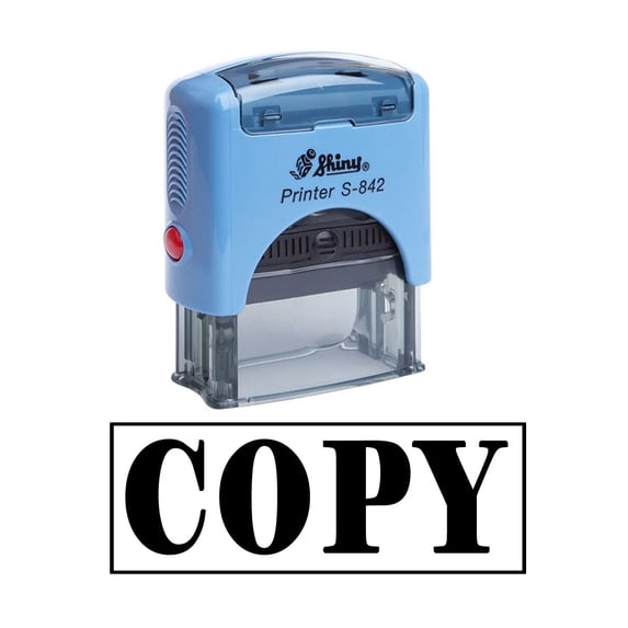 Printtoo COPY Self Inking Rubber Stamp Custom Shiny Office Stationery Stamp