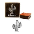 thumbnail image 1 of Printtoo Cartoon Cactus Tree Pattern Square Wooden Rubber Stamp Craft Diary Card-5 x 5 Inches, 1 of 2