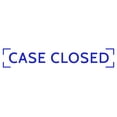 thumbnail image 1 of Printtoo Case Closed Self Inking Rubber Stamp Pre-Inked Office Stamp- Home Office Business Stationery, Blue- 42 x 9 mm, 1 of 7