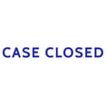 thumbnail image 1 of Printtoo Case Closed Self Inking Rubber Stamp Pre-Inked Office Stamp- Home Office Business Stationery, Blue- 42 x 9 mm, 1 of 7