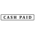 thumbnail image 1 of Printtoo Cash Paid Self Inking Rubber Stamp Pre-Inked Office Stamp- Home Office Business Stationery, Black- 42 x 9 mm, 1 of 7