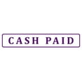 thumbnail image 1 of Printtoo Cash Paid Self Inking Rubber Stamp Pre-Inked Office Stamp- Home Office Business Stationery, Purple- 42 x 9 mm, 1 of 7