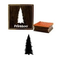 thumbnail image 1 of Printtoo Christmas Tree Design Diary Card Print Square Wooden Rubber Stamp Block-2 x 2 Inches, 1 of 2