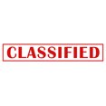 thumbnail image 1 of Printtoo Classified Self Inking Rubber Stamp Pre-Inked Office Stamp- Home Office Business Stationery, Red- 42 x 9 mm, 1 of 7