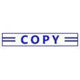 thumbnail image 1 of Printtoo Copy Self Inking Rubber Stamp Pre-Inked Office Stamp- Home Office Business Stationery, Blue- 42 x 9 mm, 1 of 7