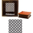thumbnail image 1 of Printtoo Craft Textile Square Celtic Pattern Wooden Rubber Stamp Scrap-booking-5 x 5 Inches, 1 of 2
