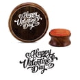 thumbnail image 1 of Printtoo Craft Textile Wooden Rubber Happy Valentine's Day Round Stamp Scrap-booking-4 Inch, 1 of 1