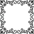thumbnail image 1 of Printtoo Crafting Textile Square Leaf Wreath Border Frame Wooden Rubber Stamp-2 x 2 Inches, 1 of 1