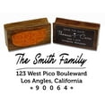 thumbnail image 1 of Printtoo Custom Family Address Personalized Invitation Wood Mounted Rubber Stamp, 1 of 4