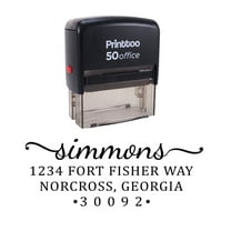 Printtoo Custom Family Address Rubber Stamp Self Inking Wedding Reception Invitation Gift