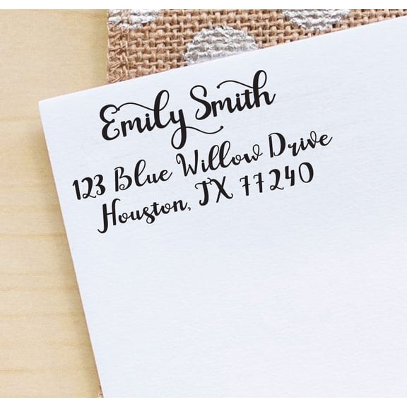 Printtoo Custom Family Address Stamp Self Inking Rubber Wedding Invitation Stamp Gift Idea