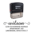 thumbnail image 1 of Printtoo Custom Return Address Self Inking Rubber Stamp Personalized Calligraphy Stationary, 1 of 6