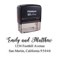 Printtoo Custom Return Address Stamper Personalized Wedding Invitation Rubber Stamp Gift