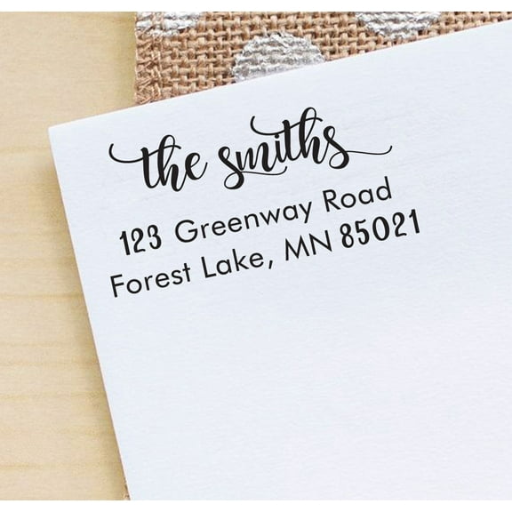 Printtoo Custom Return Self Inking Address Stamp Personalized Calligraphy Rubber Stamp