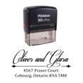 thumbnail image 1 of Printtoo Custom Rubber Stamp Personalized Calligraphy Return Address Self Inking Stamper, 1 of 6