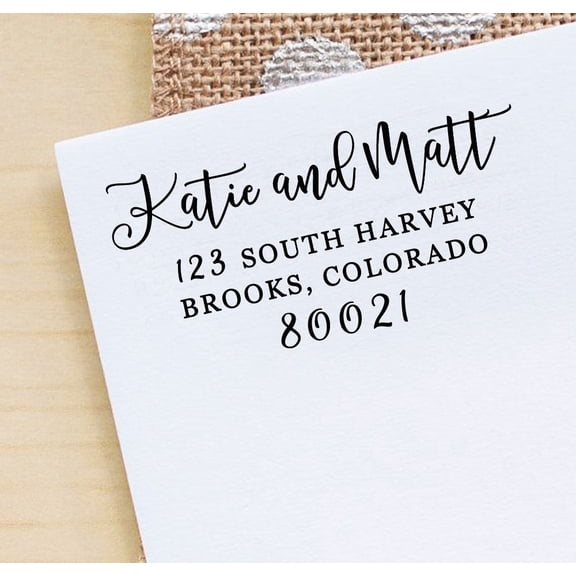Printtoo Custom Save The Date Rubber Stamp Calligraphy Personalized Wedding Invitation Stamp