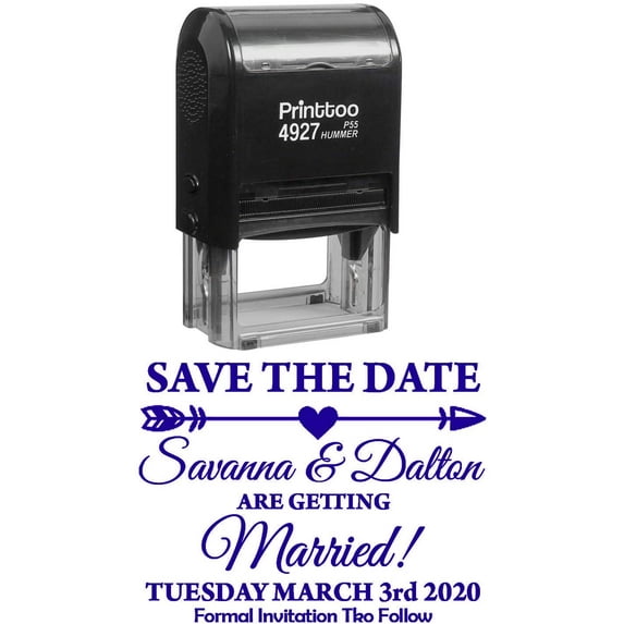 Printtoo Custom Self Inking Personalized California Travel Places Return Address Rubber Stamp-Violet