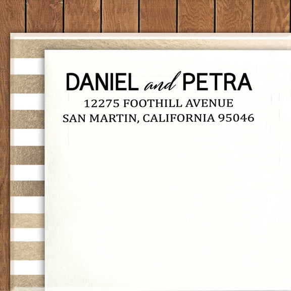 Printtoo Custom Self Inking Return Address Rubber Stamp Personalized Wedding Invites Envelope