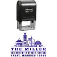 thumbnail image 1 of Printtoo Custom Self Inking With Rabat City Travel Places Capital Of Morocco Return Address Rubber Stamp-Violet, 1 of 1