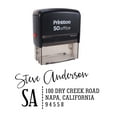 thumbnail image 1 of Printtoo Custom Stationary Monogram Return Address Rubber Stamp Personalized Self Inking, 1 of 6